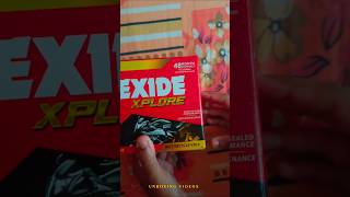 Exide Xplore Battery trending exidebattery viral unboxing review shorts battery exide bike [upl. by Atinrahc]