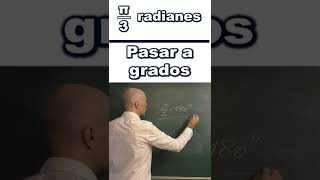 Pasar radianes a grados π3 cuántos grados son [upl. by Anavi163]