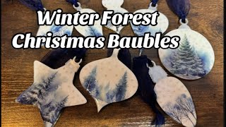 021 Winter Forest Christmas Baubles [upl. by Porche]