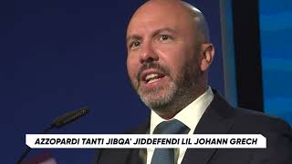 Azzopardi Tanti jibqa’ jiddefendi lil Johann Grech [upl. by Sihtam]