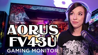 AORUS FV43U Gaming Monitor Overview [upl. by Samala]