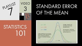 Statistics 101 Standard Error of the Mean [upl. by Yecam]