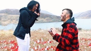 THE MOST EPIC PROPOSAL EVER WORLDS LONGEST ZIPLINE [upl. by Aerdnaeel]