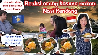 ORANG KOSOVO PERTAMA KALI MAKAN RENDANG‼️Makanan Indonesia perdana dia seumur hidup😱 [upl. by Gaylor]