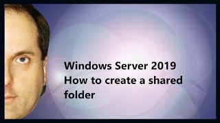 Windows Server 2019 How to create a shared folder [upl. by Rudich]