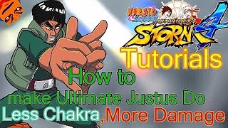 How To Make Ultimate Jutsus do more damage with less chakra  Naruto Ultimate Ninja Storm 4 Tutorial [upl. by Janessa]