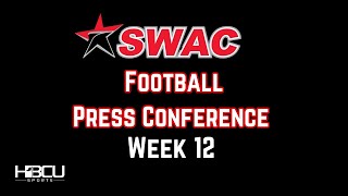 2024 SWAC Football Press Conference  Week 12 [upl. by Onitnas]