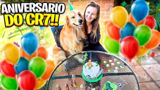 Fiz uma FESTA de ANIVERSÁRIO para o meu CACHORRO 😱 [upl. by Ardnama]