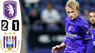 K Beerschot  RSC Anderlecht 21 Highlights  Pro League  20242025 [upl. by Ayim31]