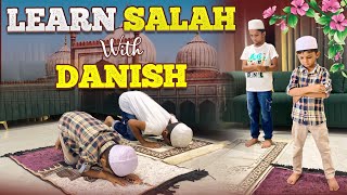 Learn Salah With Danish Taimur❤️ Kid Praying Namaz  Namaz🔥  Bibinagar Vlogs  Zaid aafnan Vlogs❤️ [upl. by Eatnohs424]