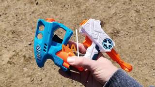 Nerf Nanofire Jolt vs XShot Micro [upl. by Cassella]