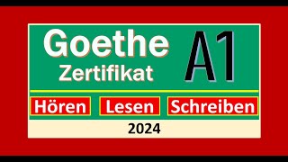 Start Deutsch A1 Hören Lesen modelltest 2024 mit Lösung am Ende  Vid  209 [upl. by Isborne]