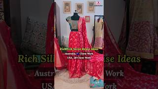 Stylish Outfit Ideas From Rich Heavy Silk Sarees  Wedding amp Festive Dress from Old Silk Saree Reuse [upl. by Otsugua]