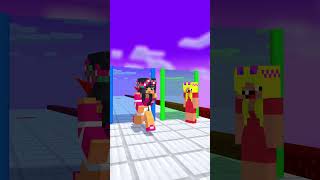 Love Run Aphmau And Noob Girls  Imagine Dragon minecraftanimation fypシ゚ minecraftshorts [upl. by Lear]