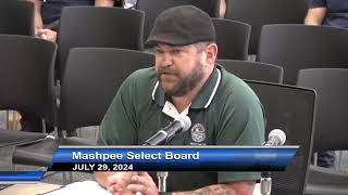 Mashpee Select Board  07292024 [upl. by Clough421]