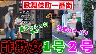 【亀ダッシュのゆり・俊足のライラ】歌舞伎町の有名人！詐欺女1号2号を解説 [upl. by Hintze]