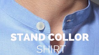 Stylish Stand Collar Shirt Designs  Stand Collar Shirt For Men  Stand Collar Shirt Collections [upl. by Akerboom]