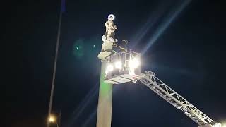 Festa di SAgata 2024 Catania Omaggio a Piazza dei Martiri sulla Stele di SAgata [upl. by Aernda]