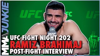 Ramiz Brahimaj wants Belal Muhammad to pay his debt 😂  UFCVegas49 [upl. by Aihseya]