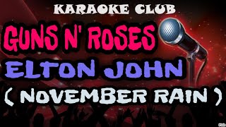 GUNS N ROSES Feat ELTON JOHN  NOVEMBER RAIN LIVE  KARAOKÊ [upl. by Wilsey]