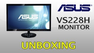 UNBOXING ASUS VS228H Monitor HD [upl. by Eladnar]