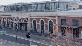 Gare de ManteslaJolie  modernisation et agrandissement du bâtiment voyageur [upl. by Cristin]