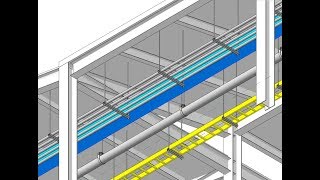 Revit 2018 Using Hangers for Ducts Pipes Cable Trays and Conduits with Fabrication Parts [upl. by Balkin]