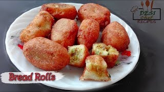 Veg Bread Roll Recipe  Bread Pockets Recipe [upl. by Lorrie394]