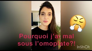 👩‍🦰 Douleur sous lOMOPLATE GAUCHE depuis des années la cause est incroyable 😮 [upl. by Anuahc]