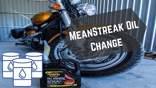 Kawasaki VN1500 Meanstreak Oil  Filter Change [upl. by Shiekh836]