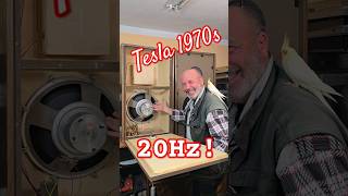 Vintage TESLA SPEAKER  EXTREME DEEP BASS SOUND 20 Hz [upl. by Josefa354]