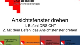 AutoCAD Ansichtsfenster drehen [upl. by Nodla]