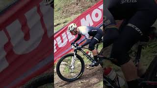 Nino Schurter of SCOTTSRAM looking smooth on the rough course in Val di Sole 🔥 ninoschurter [upl. by Yllor]