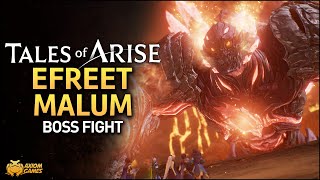 Tales of Arise  Efreet Malum Boss Fight [upl. by Norehs]