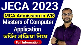 JECA 2023  MCA Master of Computer Application Admission in West Bengal  what is JECA Exam [upl. by Aknayirp339]