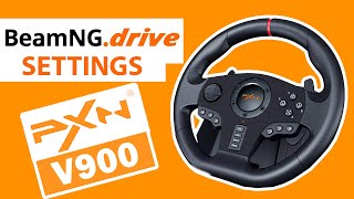 PXN V900 Steering Wheel  BeamNGdrive Settings [upl. by Alfy799]