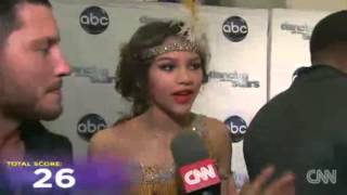 Zendaya amp Val CNN Interview  DWTS Week 2 [upl. by Miahc588]