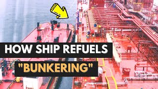 How To Ship Bunkering Operations Tanker Mooring Ship to Ship [upl. by Abas]