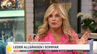 Pernilla om känslorna inför Allsångspremiären ”Livrädd”  Nyhetsmorgon  TV4 amp TV4 Play [upl. by Hamlani994]