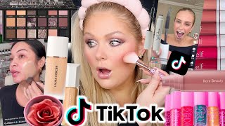 TESTING VIRAL MAKEUP TIKTOK MADE ME BUY 2024 🤯 WORTH THE HYPE  KELLY STRACK [upl. by Hsiwhem]