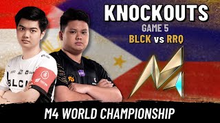 BLACKLIST INTERNATIONAL VS RRQ HOSHI  KNOCKOUTS  GAME 5  M4 WORLD CHAMPIONSHIP [upl. by Eussoj]