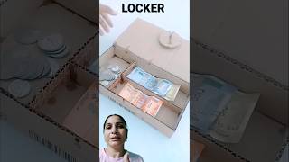 Card bord se locker ।। How to make locker home made locker homecraft craft diycrafts [upl. by Rabiah]