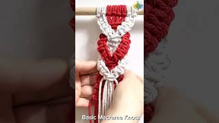 40 Heart Pattern Easy Tutorial Macrame shorts macrametutorial howto [upl. by Ia]