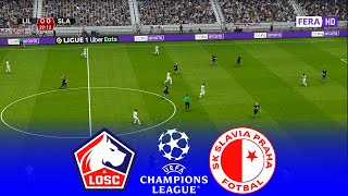 LILLE vs SLAVIA PRAGUE  UEFA Champions League 20242025 Play Off Final  PREDICTION [upl. by Yeoz]