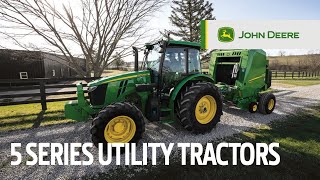 5 Series Utility Tractors  John Deere [upl. by Anorahs]