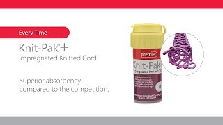 KnitPak  Knitted retraction cord with superior absorbency [upl. by Pooh]