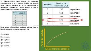 CAP 06  EXER 37  Cinco frascos de reagentes numerados de 1 a 5 contêm líquidos de fórmula geral [upl. by Sarilda93]