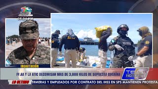 FFAA y ATIC decomisan más de 3 mil kilos de supuesta cocaína en el caribe hondureño [upl. by Georgette]