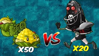 PVZ Fusion Challenge  50 Fusion Plants Vs 20 Giga Rugby nut Zombies Difficult 5  Who will win [upl. by Abebi]