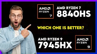 AMD Ryzen 7 8840HS vs AMD Ryzen 9 7945HX Comparison [upl. by Gniliem]